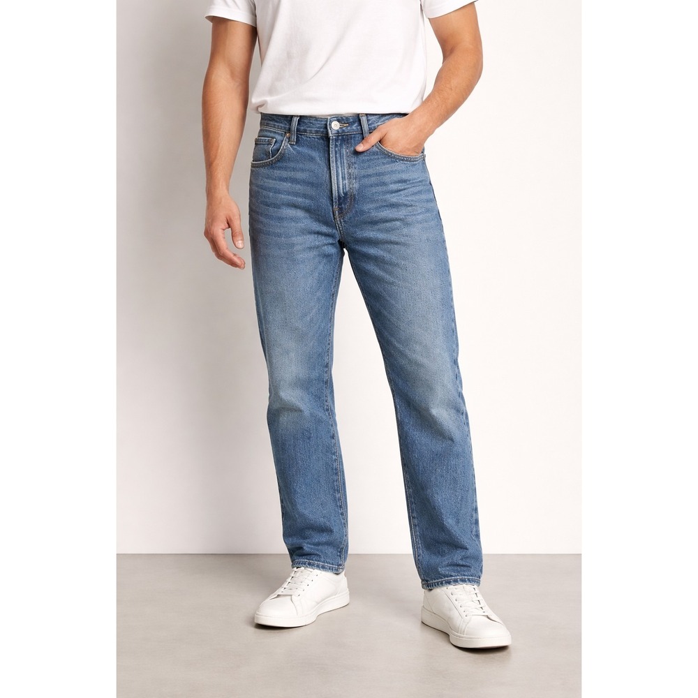NEW Levi's Men's 501 Original Stretch Straight Leg sits at waist Jean Dark 40x30